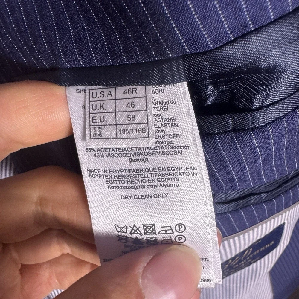 Brooks Brothers Explorer Blazer Mens 46R Fitzgerald 346 Sport Coat Suit Jacket